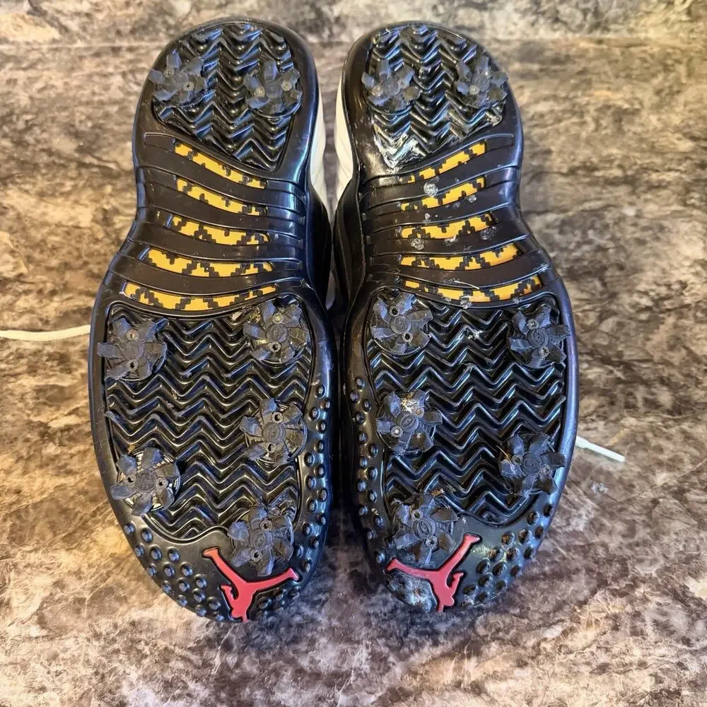 Size 10 - Jordan 12 Low Golf Taxi 2022 Black White Golf Shoes
